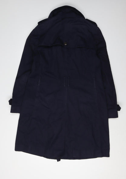 Womens UK Size M Gap Blue Trench Coat