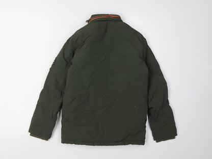 SoulCal & Co Boys Green Jacket 9-10 Years with Zip Closure