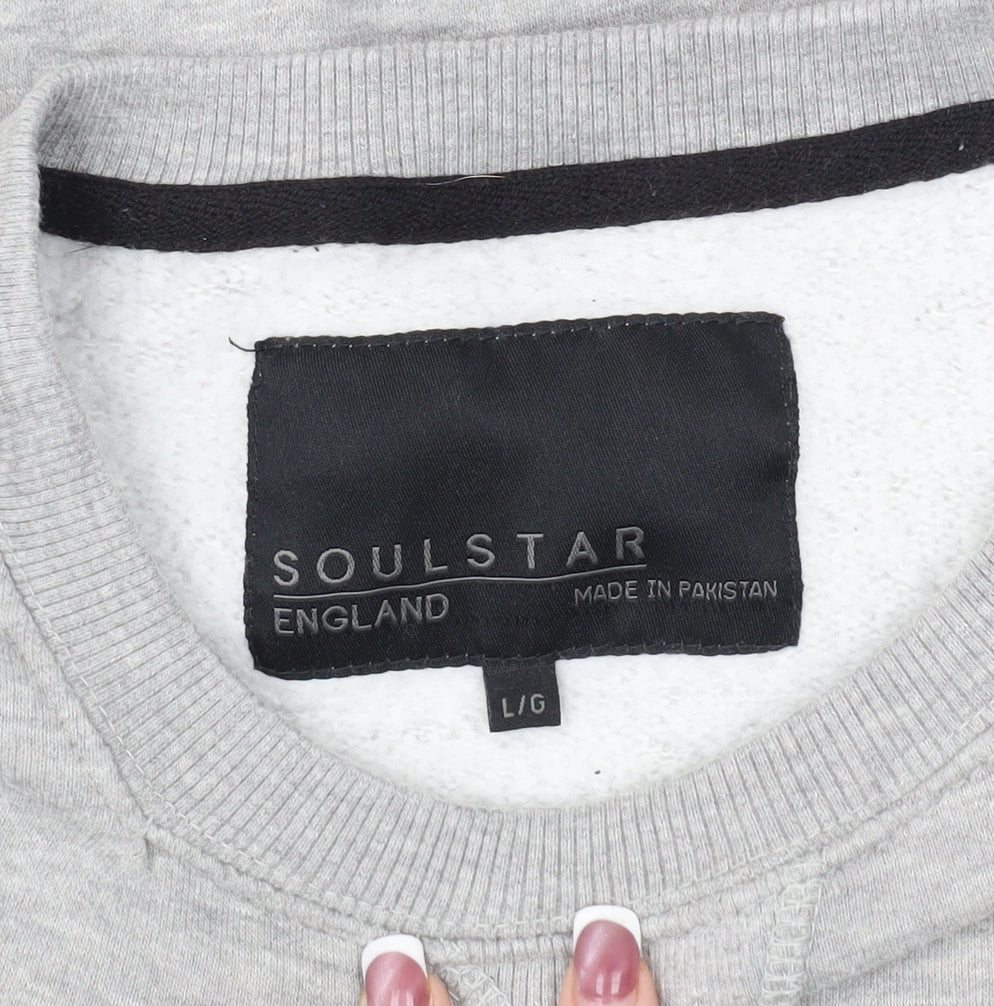 Soulstar Men's Grey Pullover Sweatshirt Size L