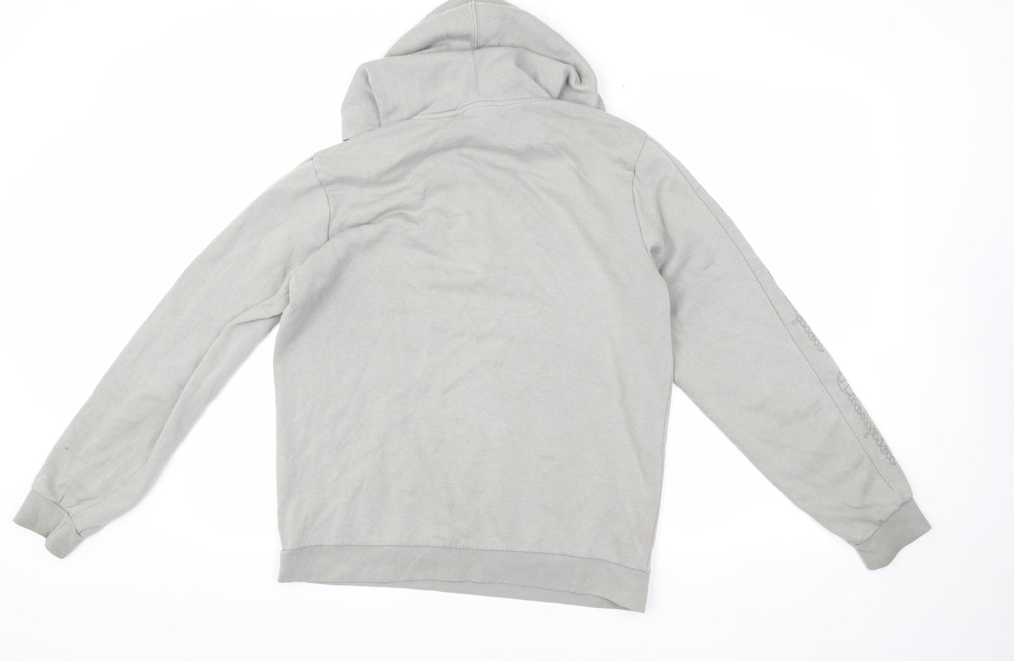 Champion Boys Grey 2XL Pullover Hoodie with Logo