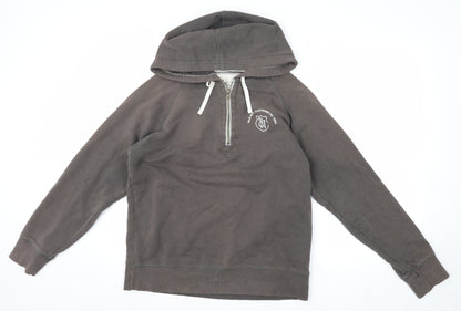 Mens UK Size S Old Navy Grey 1/2 Zip Hoodie