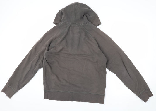 Mens UK Size S Old Navy Grey 1/2 Zip Hoodie