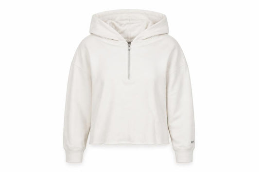 Womens UK Size S Abercrombie & Fitch White Full Zip Hoodie
