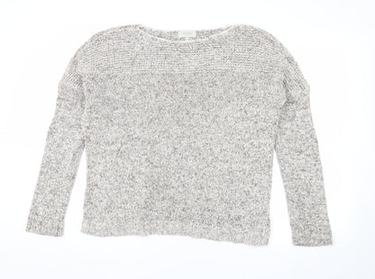 Hobbs Unisex Grey Chunky-Knit Pullover M