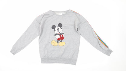 Womens UK Size 4 Disney Grey Pullover Sweatshirt