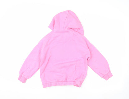 Barbie Pink Girls' Hoodie 7-8 Years Cotton Pullover