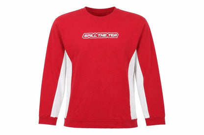 Spill The Tea London Men's Red Pullover Sweatshirt L