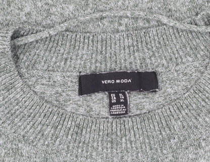Womens UK Size XL VERO MODA Green Pullover Jumper