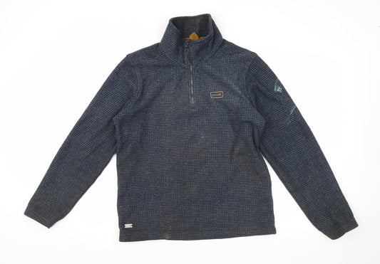 Mens UK Size S Regatta Blue Henley Sweatshirt