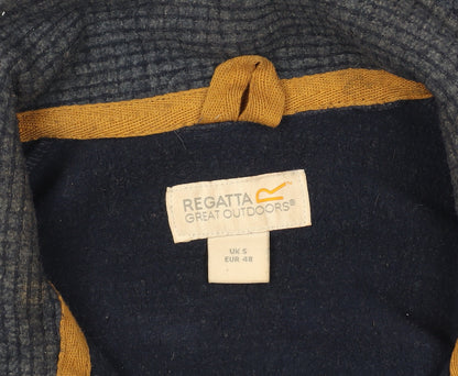 Mens UK Size S Regatta Blue Henley Sweatshirt