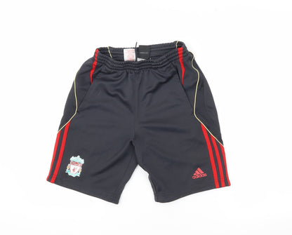 Adidas Boys Black Athletic Shorts Size 11-12 Years