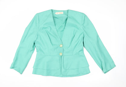 Franco di Tardo Women's Green Blazer, Size 16, Stylish and Professional