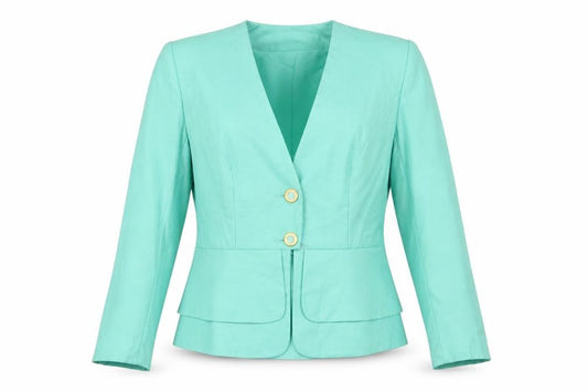 Franco di Tardo Women's Green Blazer, Size 16, Stylish and Professional