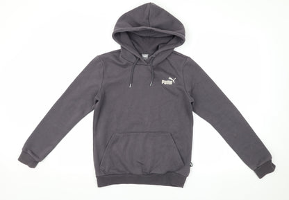 Puma Unisex Grey Hoodie XS - Casual Fleece Pullover