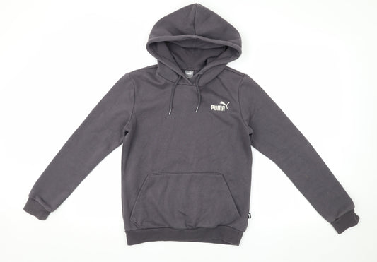 Puma Unisex Grey Hoodie XS - Casual Fleece Pullover