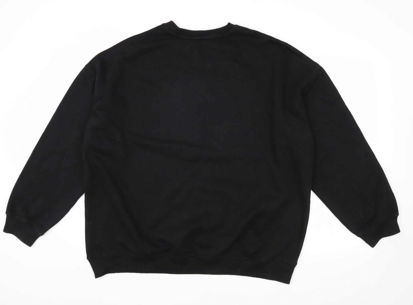 Mens UK Size L Bershka Black Pullover Sweatshirt