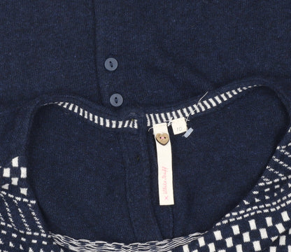 Womens UK Size 10 White Stuff Blue Cardigan Jumper