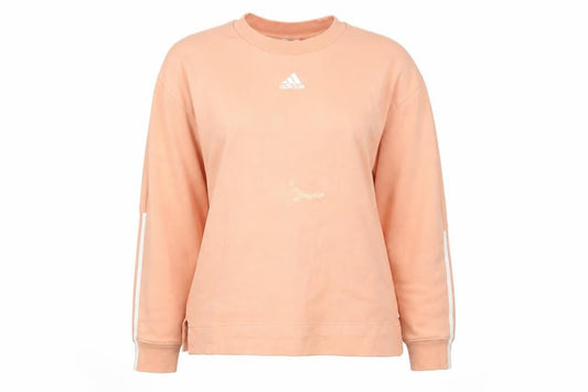 Front view of Adidas Women's Pink Pullover Sweatshirt M