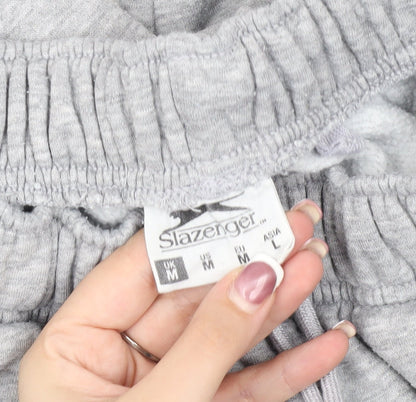 Slazenger Men's Grey Sweat Shorts M, Casual, Elastic Comfort