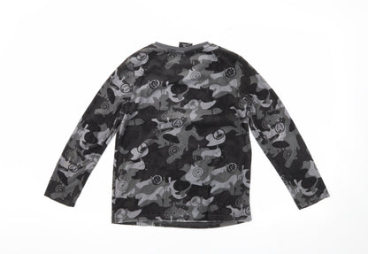 Marvel Boys Black Camouflage Long Sleeve Top 10-11 Years