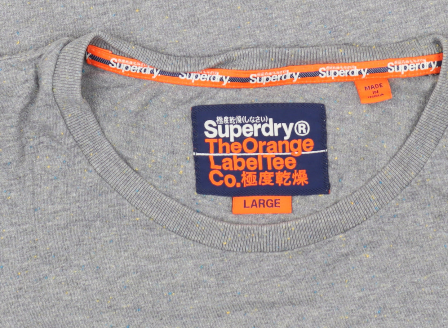 Superdry Men’s Grey T-Shirt L - Casual Jersey Logo