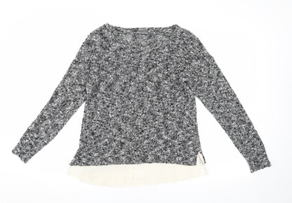 Laura Ashley Grey Women's Jumper, UK Size 10, Round Neck
