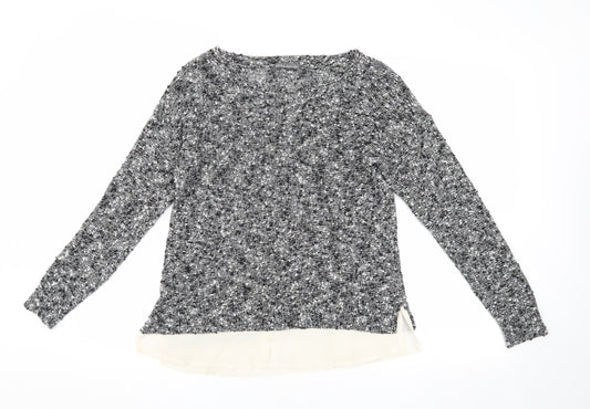 Laura Ashley Grey Women's Jumper, UK Size 10, Round Neck