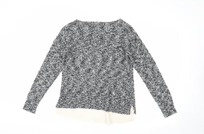 Laura Ashley Grey Women's Jumper, UK Size 10, Round Neck