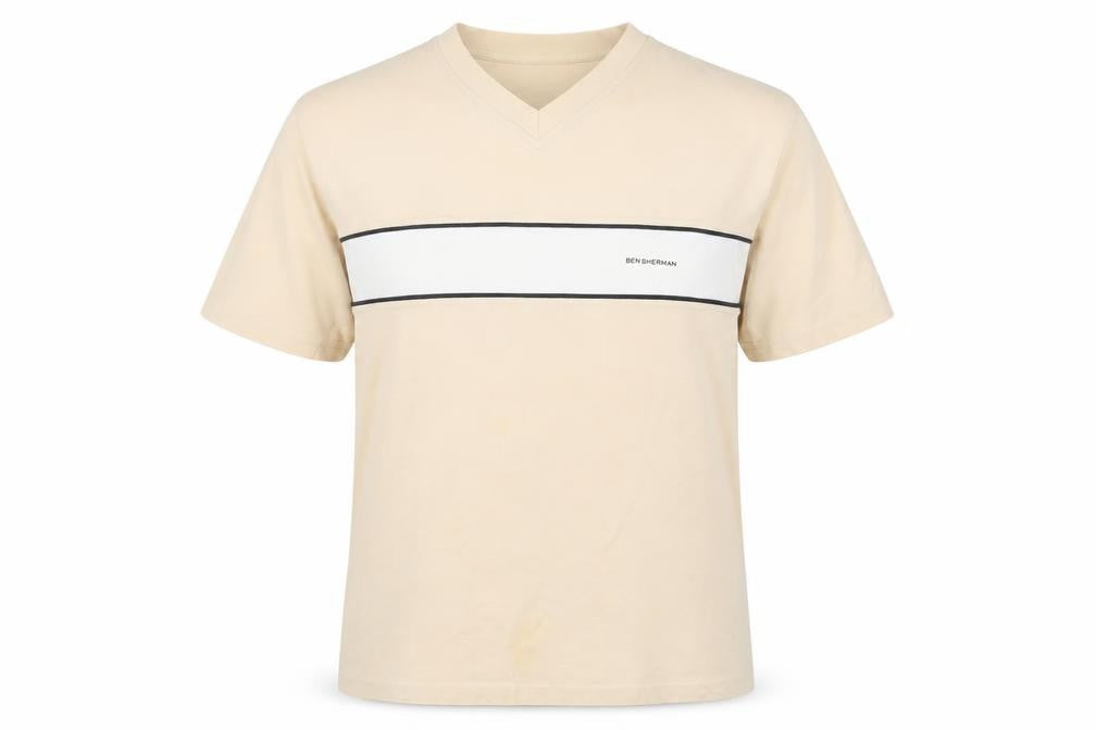 Mens UK Size M Ben Sherman Beige  T-Shirt