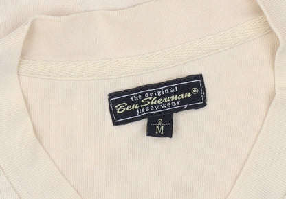 Mens UK Size M Ben Sherman Beige  T-Shirt