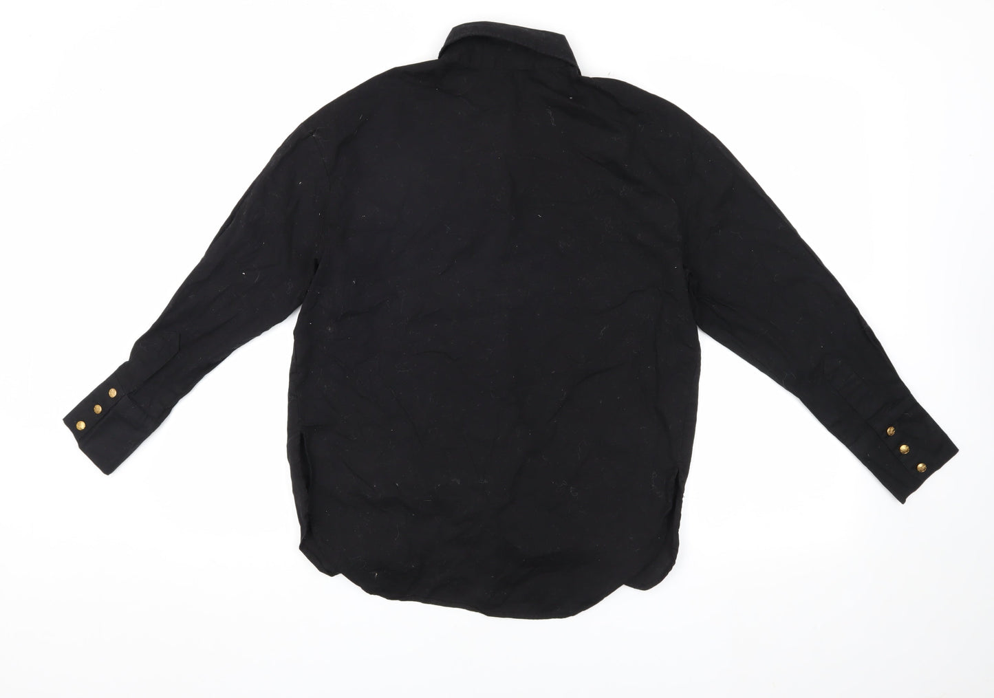 Womens UK Size 10 BiBA Black Basic Button-Up