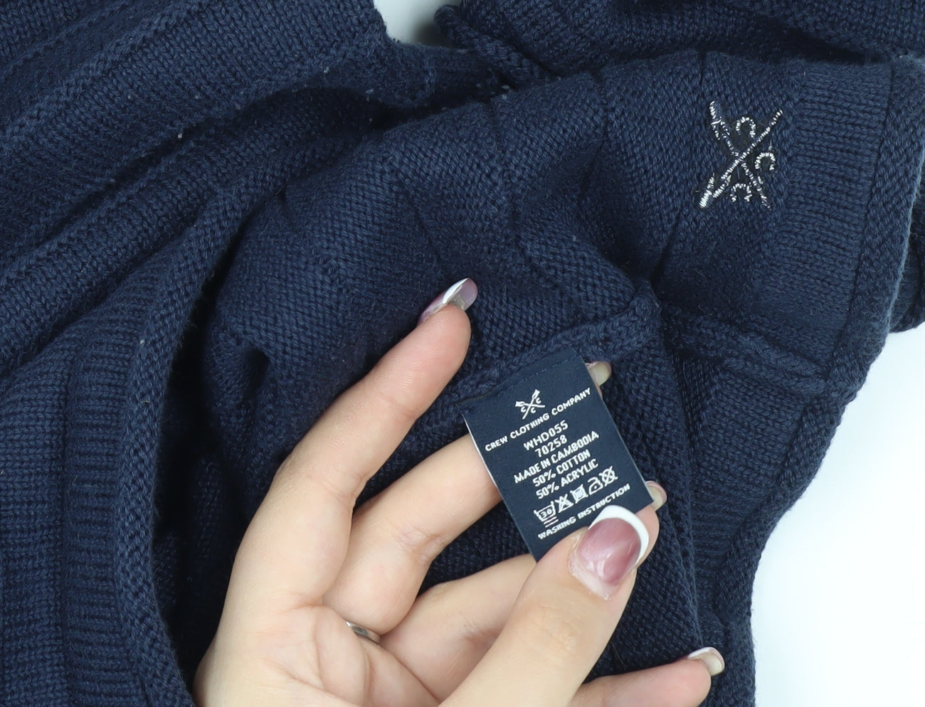 Crew Clothing Company Women's Blue Pullover Jumper, Size 12