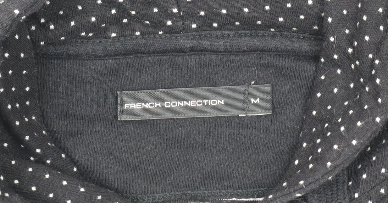 Mens UK Size M French Connection Black Hooded