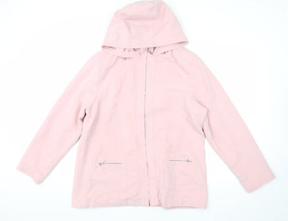 Womens UK Size 14 Berkertex Pink Basic Jacket