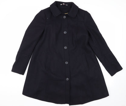 Maternity Women's Black Wool Coat, Size 12