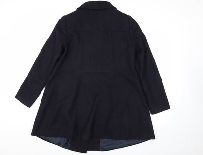 Maternity Women's Black Wool Coat, Size 12