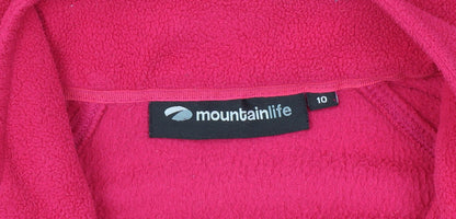 Womens UK Size 10 Mountainlife Red Pullover Sweatshirt
