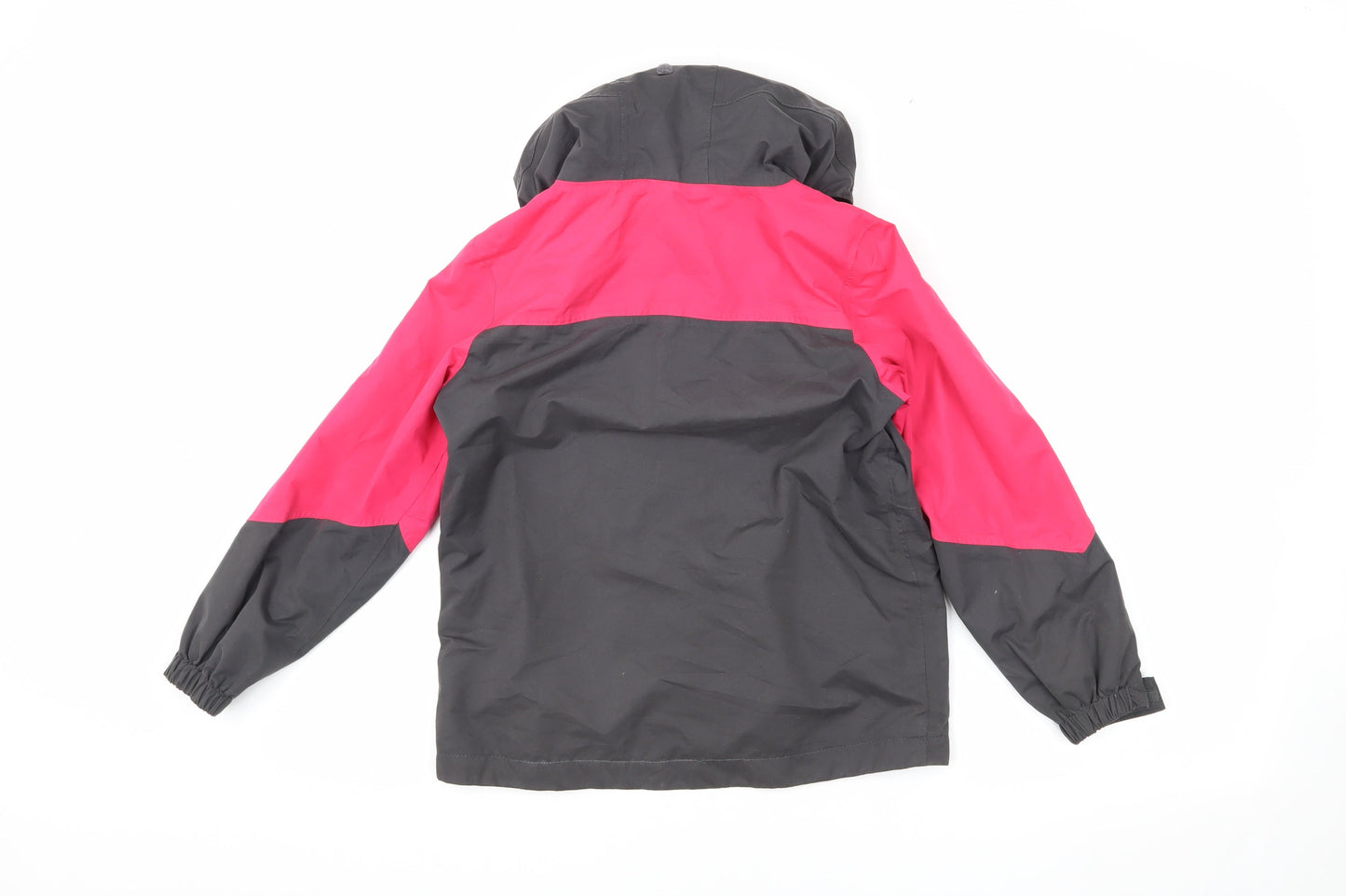 Peter Storm Girls Black Hibiscus Waterproof Jacket Size 7-8