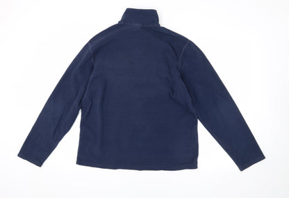 The North Face Men's Blue 1/4 Zip Fleece Sweatshirt M