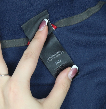 The North Face Men's Blue 1/4 Zip Fleece Sweatshirt M