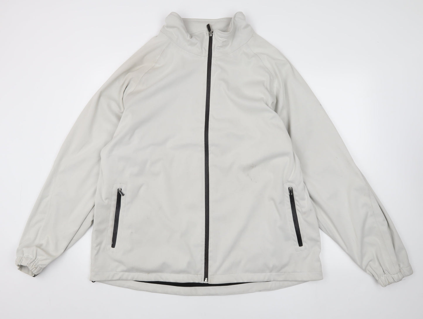 Mens UK Size 2XL Firethorn White Basic Jacket
