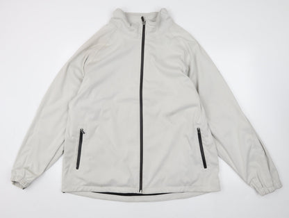 Mens UK Size 2XL Firethorn White Basic Jacket
