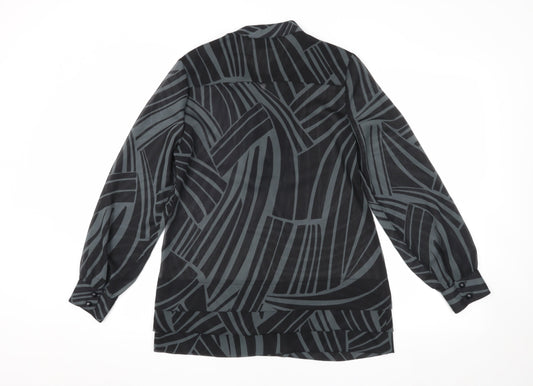 Womens UK Size 10 Principles Black Basic Blouse