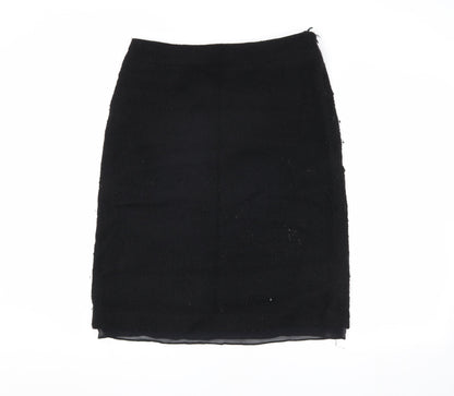 Banana Republic Women's Black Wool Pencil Skirt Size 10