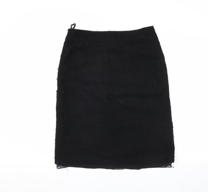 Banana Republic Women's Black Wool Pencil Skirt Size 10