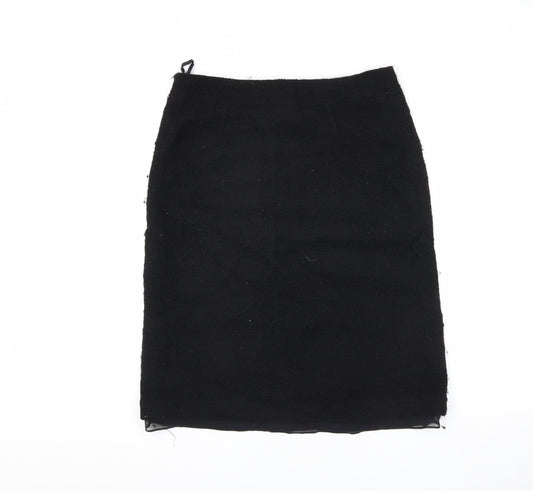 Banana Republic Women's Black Wool Pencil Skirt Size 10