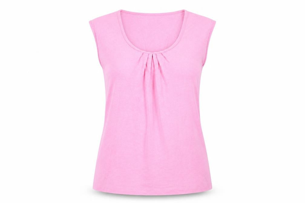 Womens UK Size 10 Crew Clothing Co. Pink Basic T-Shirt