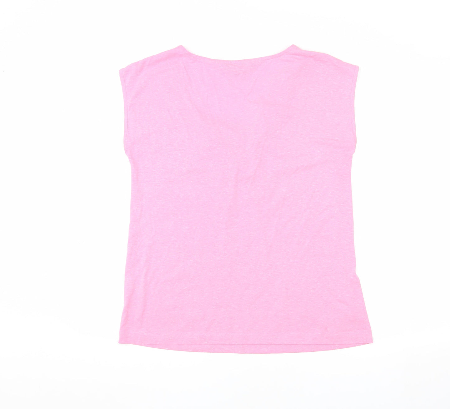 Womens UK Size 10 Crew Clothing Co. Pink Basic T-Shirt