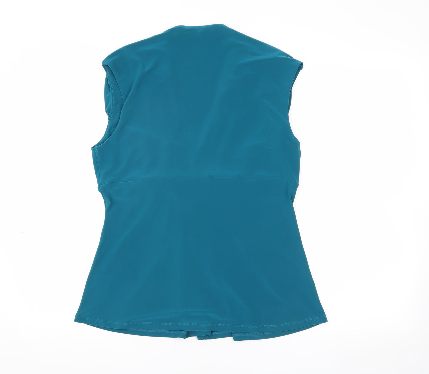 Womens UK Size L Planet Green Basic Blouse