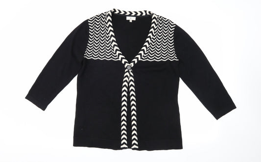 Womens UK Size M CC Black Cardigan Jumper